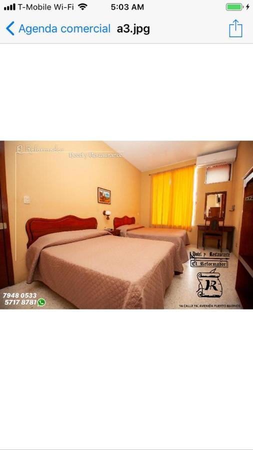 Hotel El Reformador Puerto Barrios Zewnętrze zdjęcie